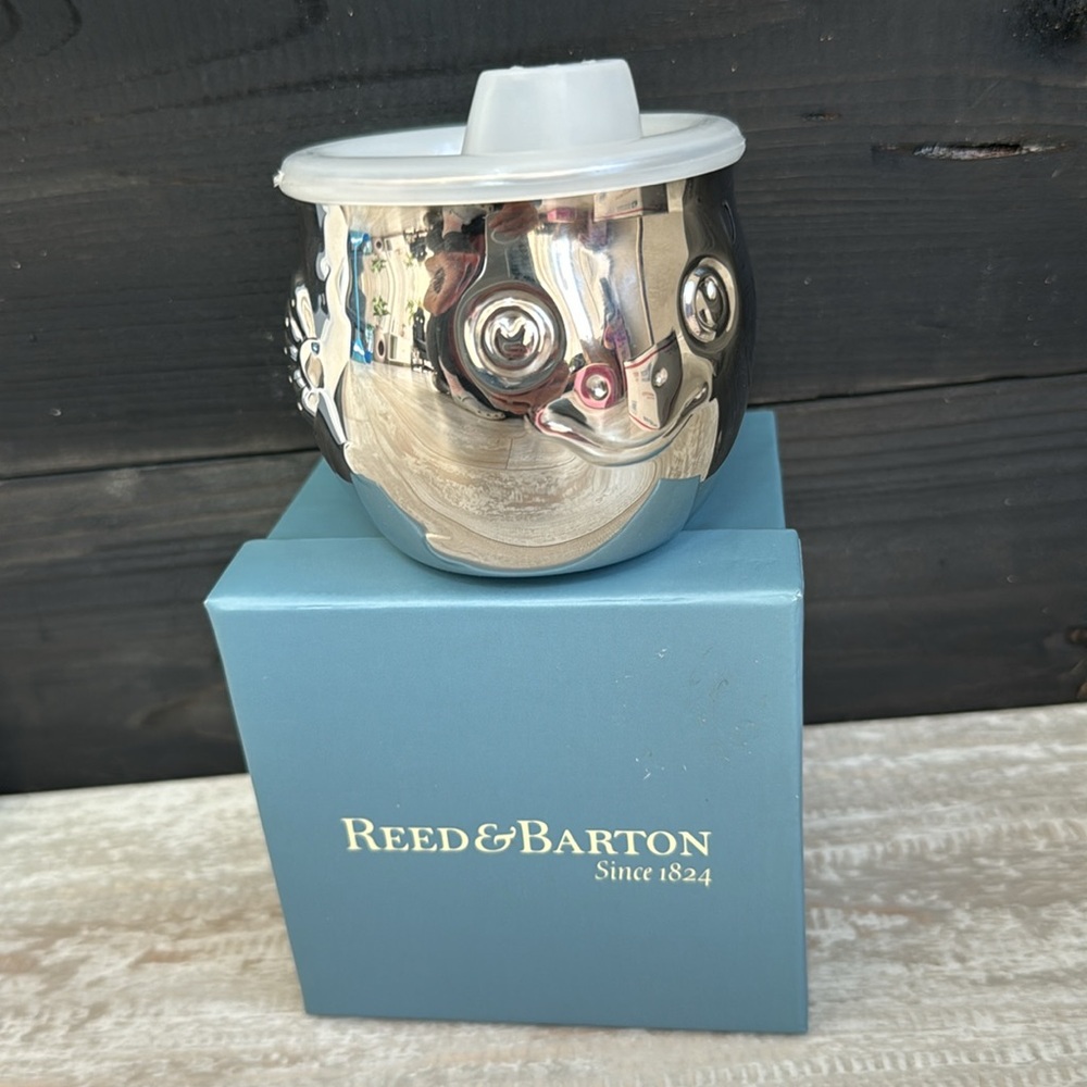 Reed‎ & barton sea tails stainless steel fish sippy cup